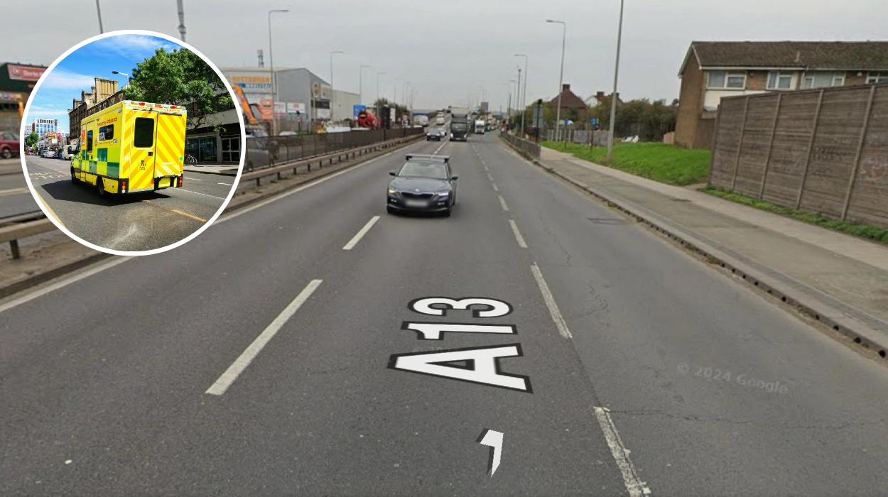 Ripple Road Barking Accident Motorcyclist sustained injuries, rushed to hospital