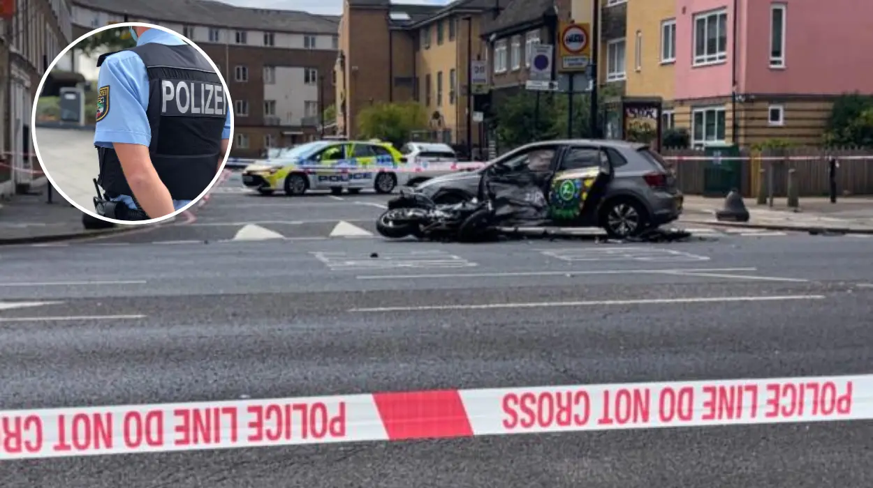 A13 Commercial Road crash: Motorcyclist in life-threatening condition after collision with car