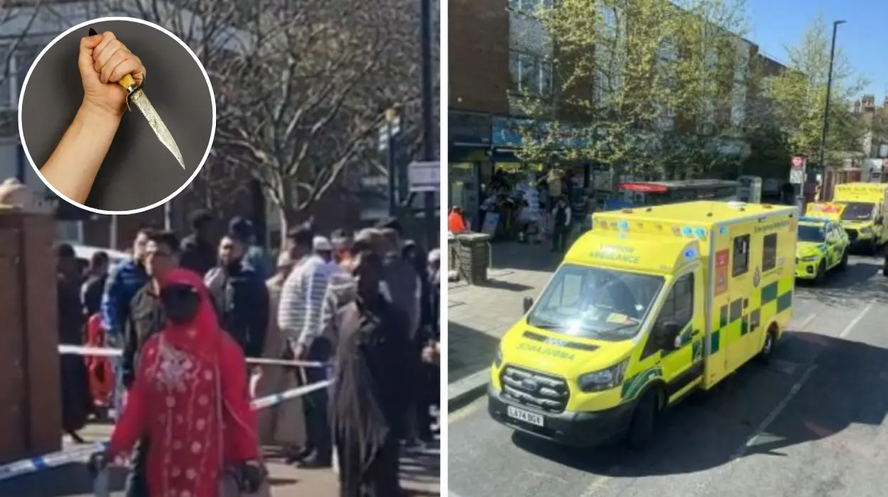 Man stabbed outside Plumstead mosque as police respond to second emergency nearby