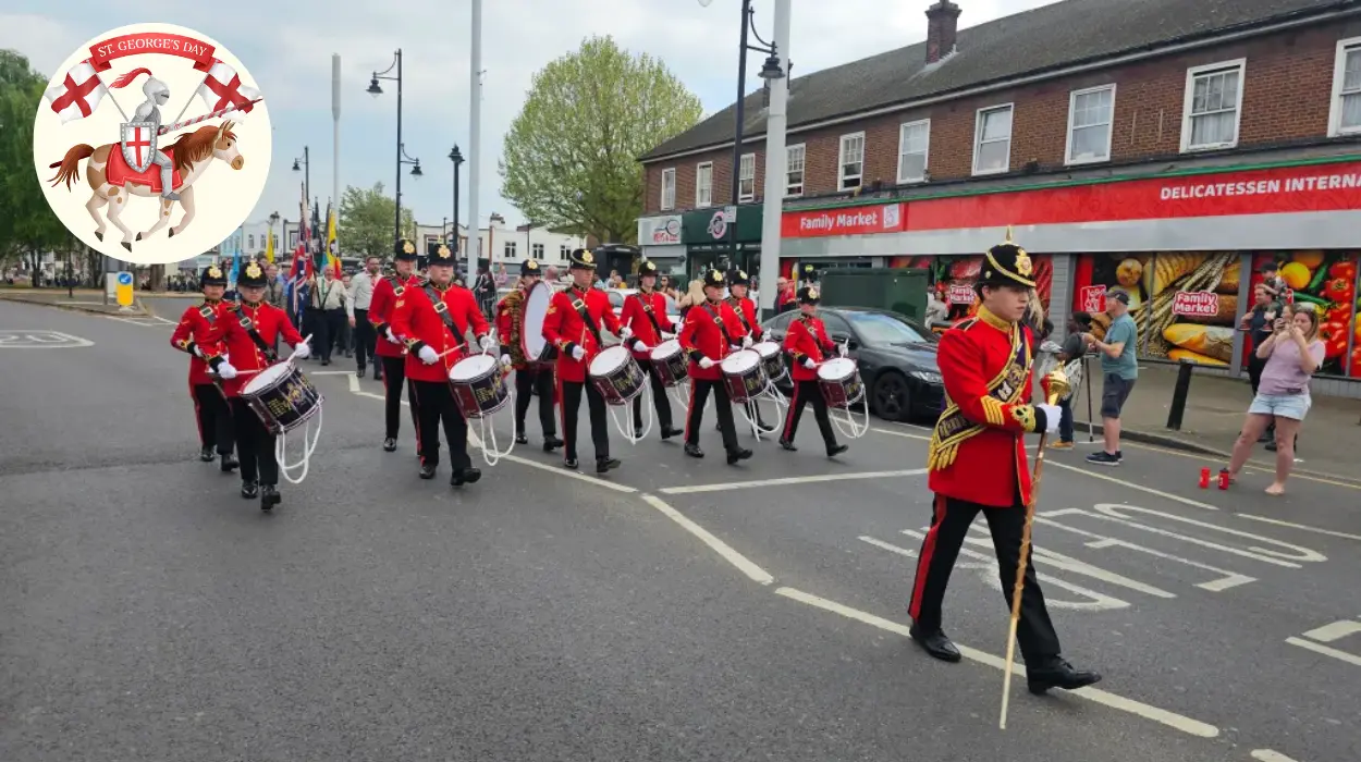 Romford District Scouts Celebrate St George’s Day with Parade Through Collier Row