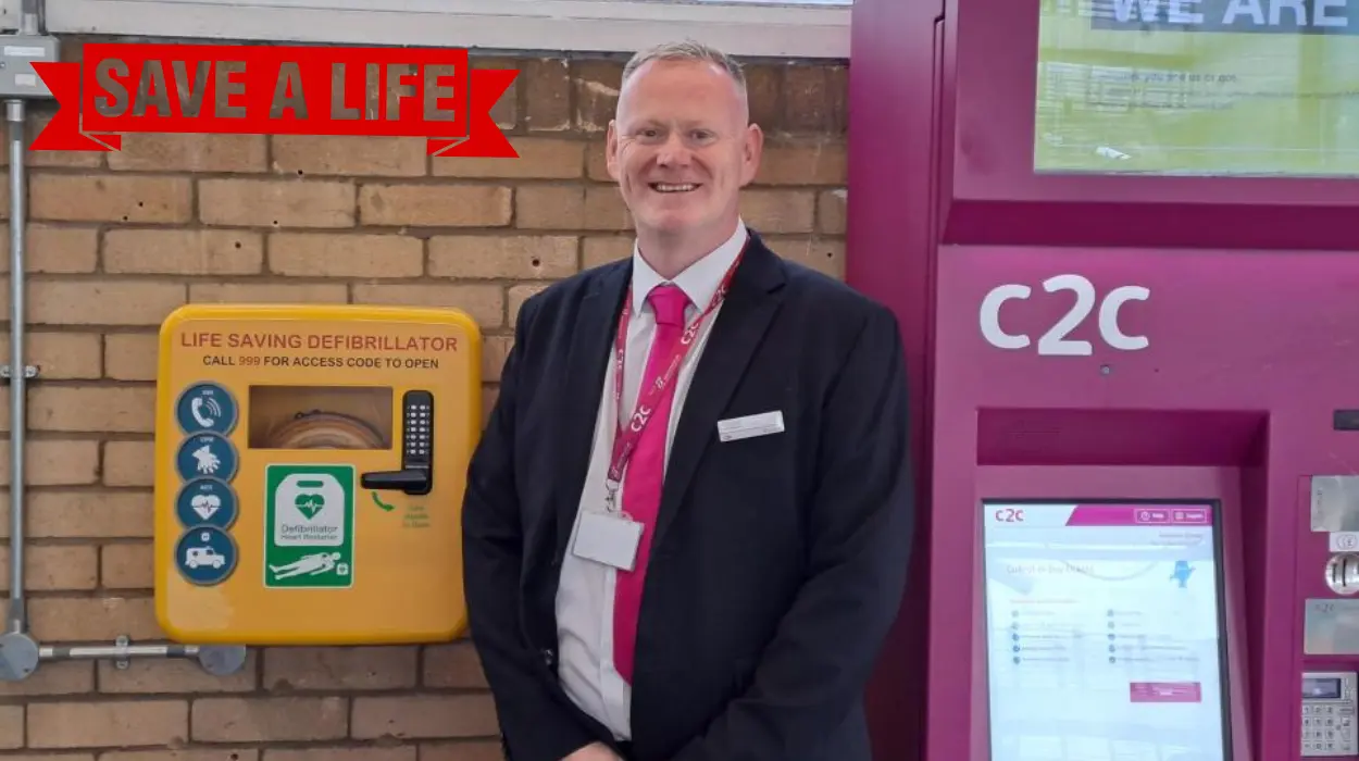 East London c2c Rail Stations Now Equipped with Life-Saving Defibrillators