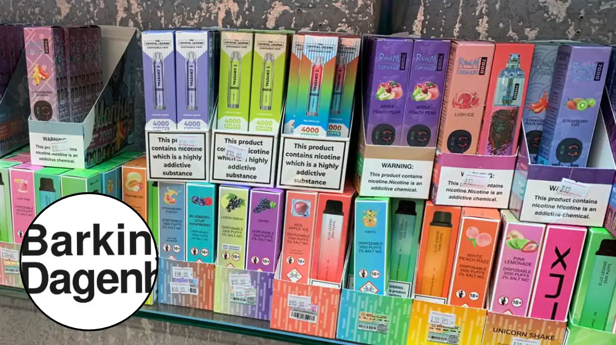 Illegal Vapes: Nearly 1,300 Seized in Barking and Dagenham After New Rule