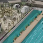 Olympic-Sized Lido with Saunas Opening at Canary Wharf 2026