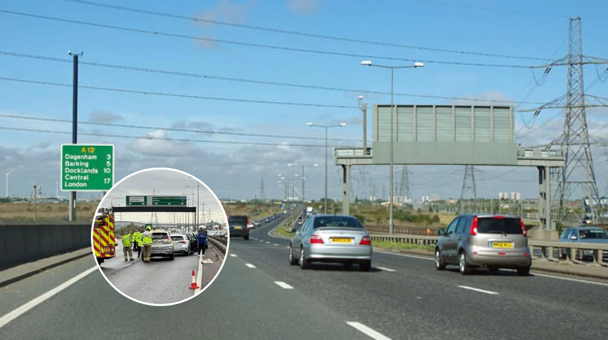 A13 Rainham Dagenham Crash Causes Closure and Traffic Delays