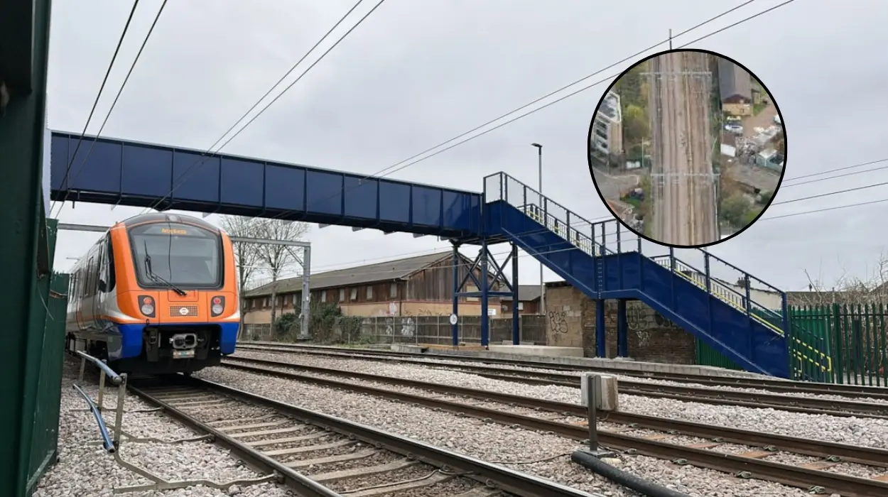 New Barking Kennedy Road Footbridge Reopens by Network Rail