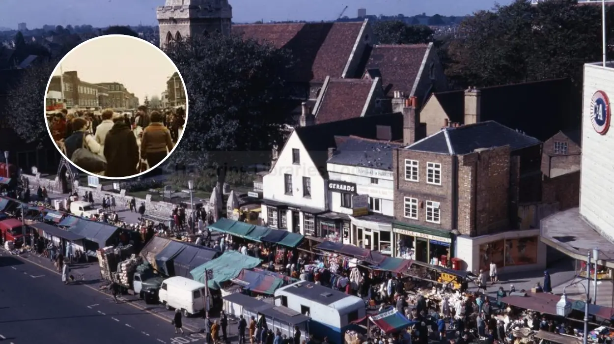Romford 1982 Christmas Eve: Liberty Centre and Market Place Memories