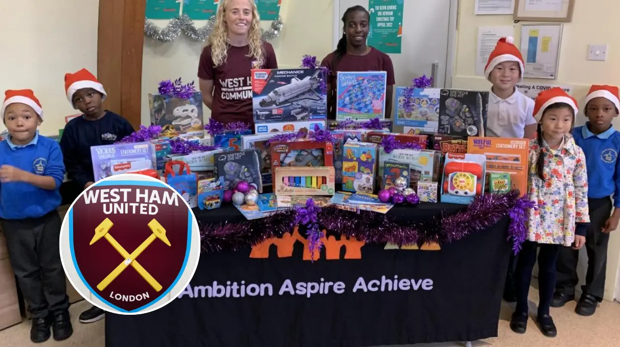 West Ham Women Launch Newham Toy Appeal at Canning Town Hub