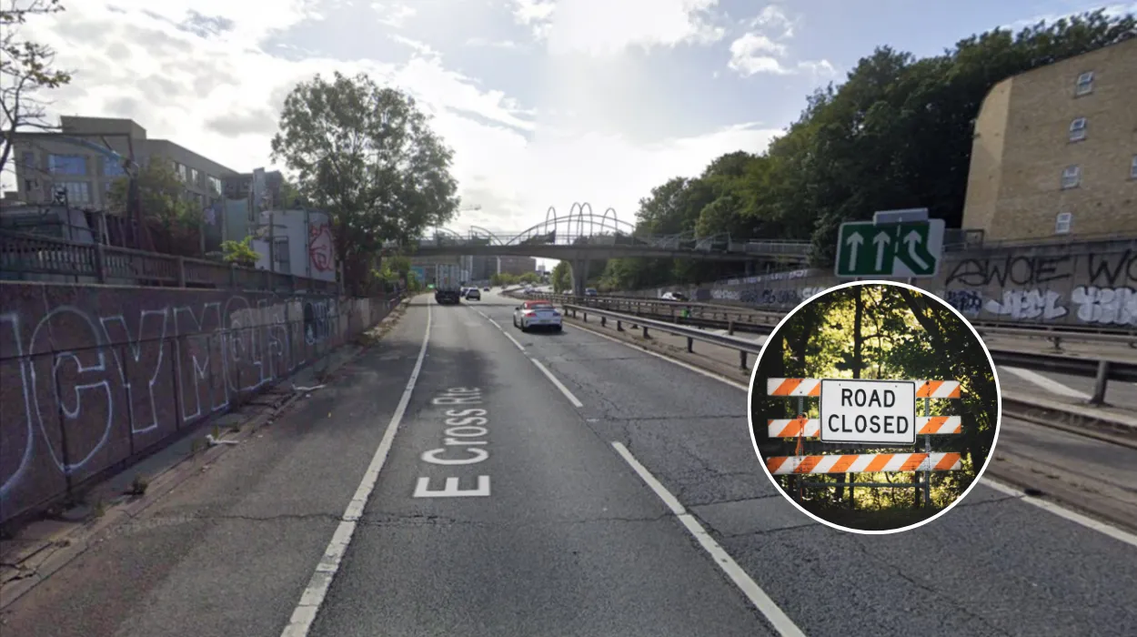 A12 Hackney Closed: East Cross Route Crash Live 