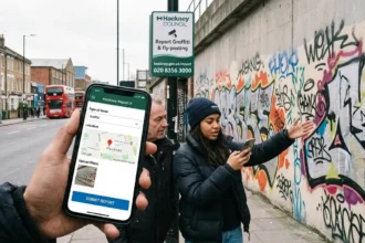 How to report a graffiti problem in Hackney