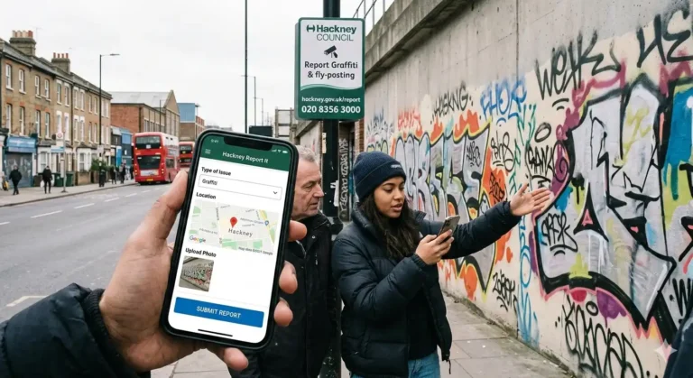How to report a graffiti problem in Hackney