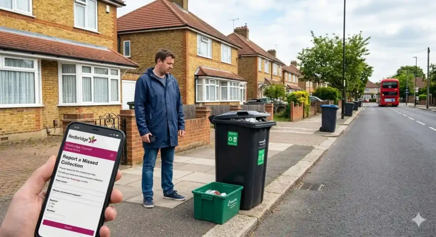 How to report a missed bin in Redbridge