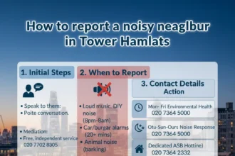 How to report a noisy neighbor in Tower Hamlets