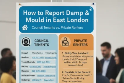 How to report damp and mould in East London