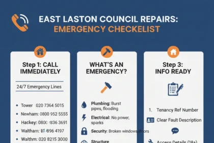 How to request emergency council repairs in East London