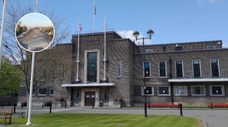 Mountain of Fly-Tipped Waste Blocks East Hall Lane, Rainham 2026