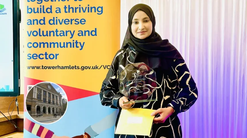 Nasima Islam Honoured as Tower Hamlets Volunteer of the Year 2026