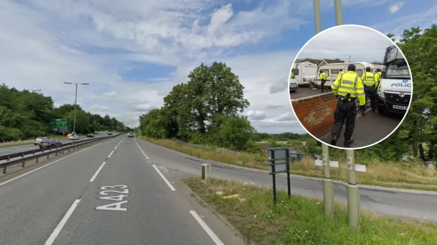 Police Arrest 3 at Oxford Redbridge Hollow Traveller Site