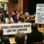 How to join the campaign to rebuild Broadmead Road Bridge