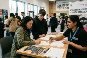 How to register for the Stratford Youth Zone "Safety Workshops