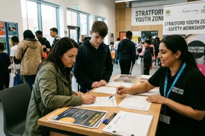 How to register for the Stratford Youth Zone "Safety Workshops