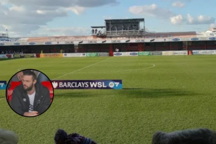 KSI Sits with Andy Carroll at Dagenham and Redbridge Match, Dagenham 2026