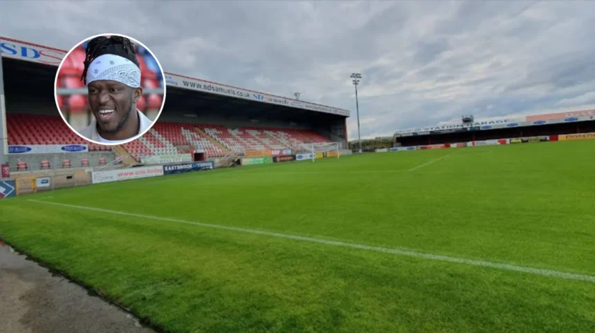 KSI Streams Dagenham & Redbridge vs Hampton on YouTube 2026 