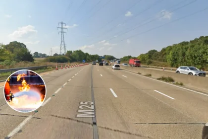 M25 Lanes Stopped Near Havering After Vehicle Fire Havering 2026