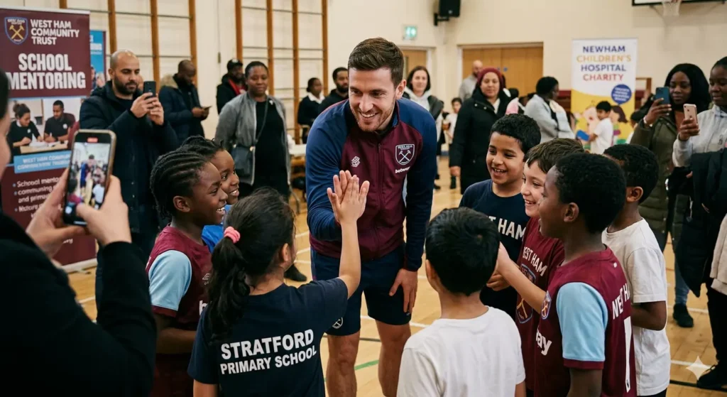 How did Michail Antonio impact West Ham fans and community