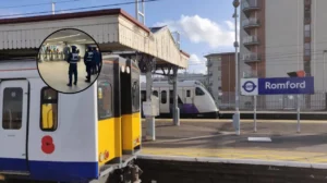 Councillor Films Six Fare Dodgers at Elizabeth Line Station, Romford 2026