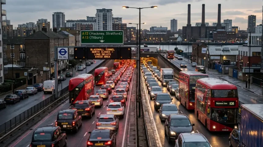 East London Traffic Congestion Worst Roads and Live Updates