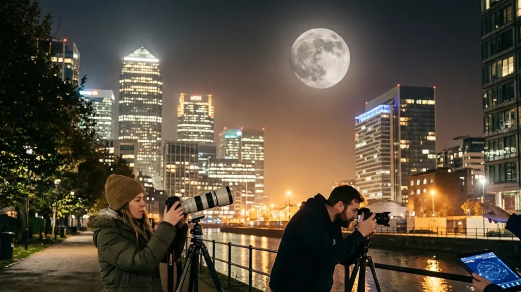 How Does the Full Moon Interact with Contemporary Urban Environments?