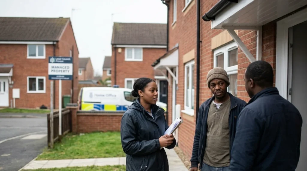 What are the legal and eligibility rules for asylum‑seeker housing?