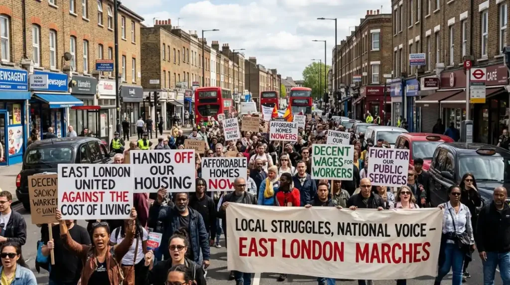 Why does East London protest matter now?