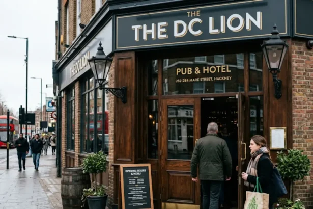 DC Lion Hackney New Pub on Mare Street Opening Hours and Menu