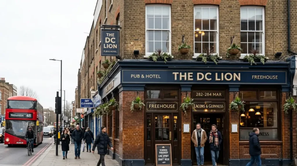 Who owns and operates The DC Lion pub and hotel company?