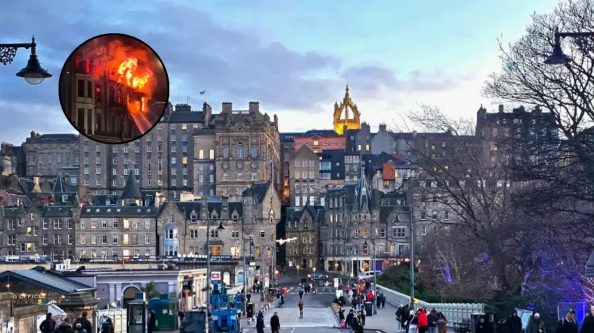 Edinburgh's Princes Street Remains Closed After Major Fire Ahead of Festival Season 