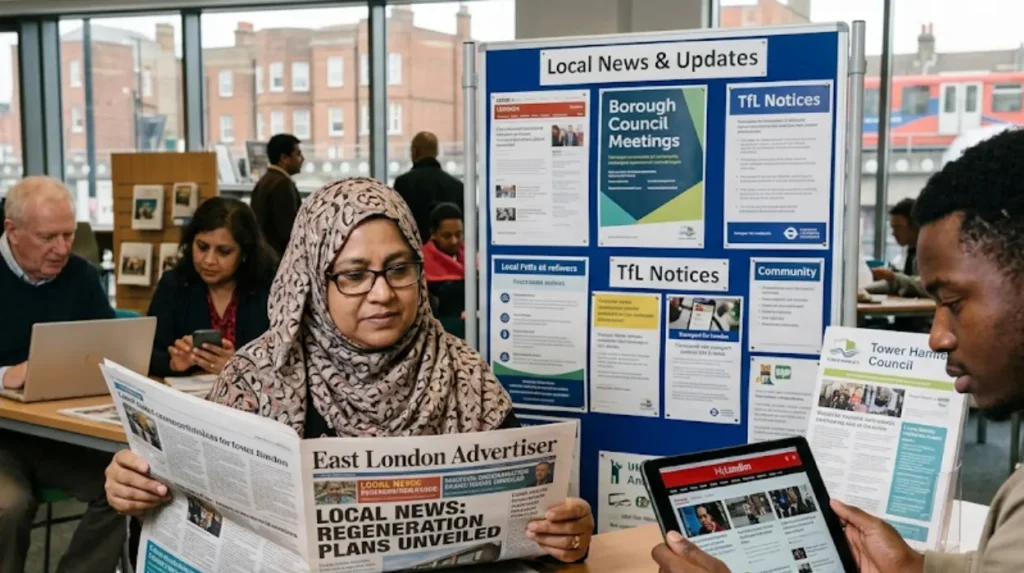 How can East London residents stay informed through reliable news sources?