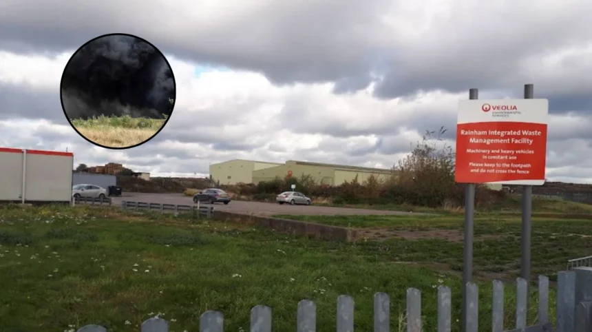 Launders Lane Landfill Fire Erupts in Rainham Amid Heatwave 2026