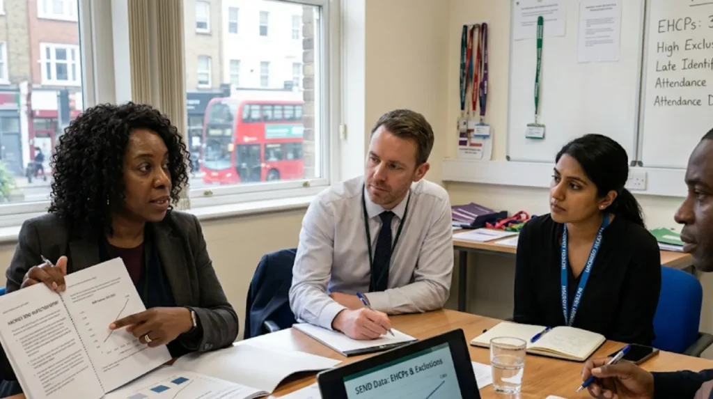 What are the key data points from the Hackney SEND inspection?