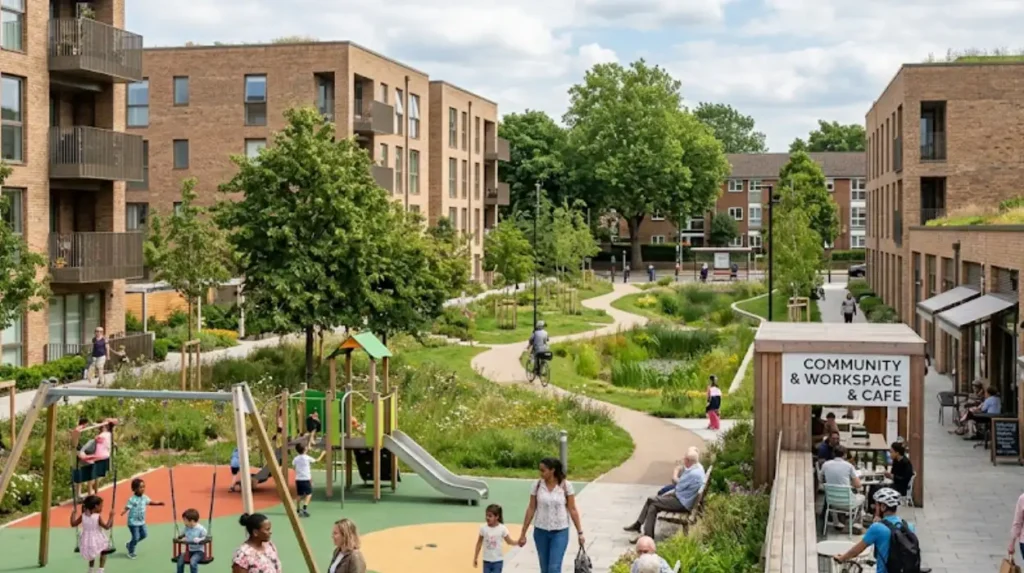 What infrastructure and community facilities accompany Havering new build developments?
