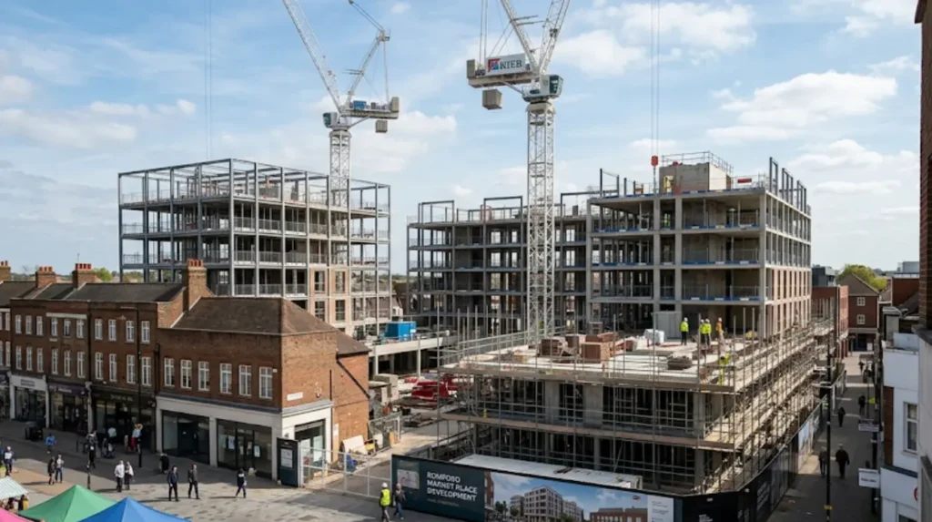 What is the Romford Market Place hotel development?