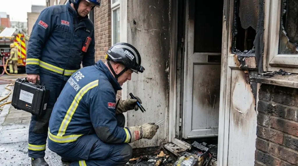What started the Bethnal Green fire on Cornwall Avenue?