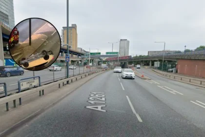 A1261 Aspen Way crash closes Canary Wharf route, Poplar 2026