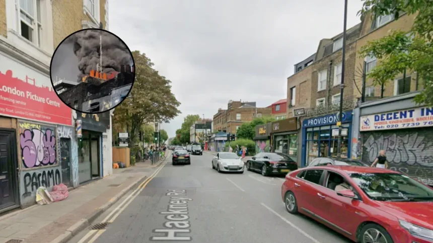 Shop and Flats Evacuated After Hackney Road Fire, Shoreditch 2026