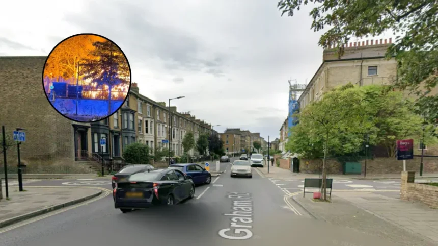Fire Tears Through Community Garden on Graham Road, Hackney 2026