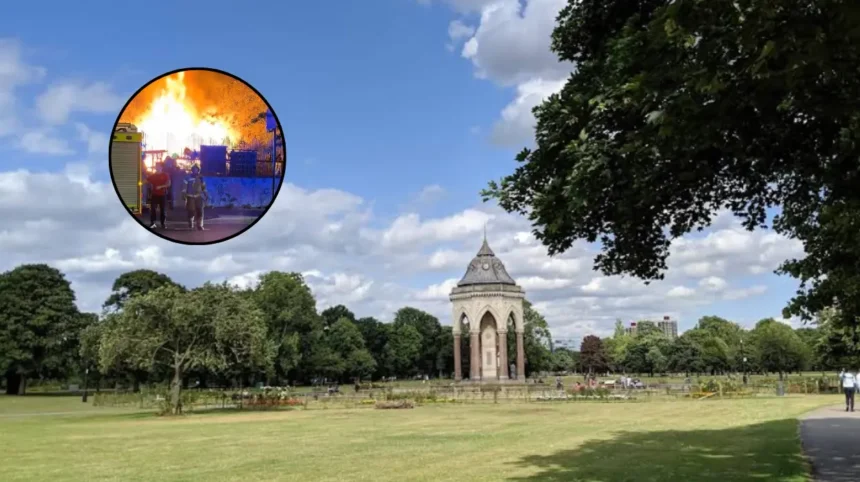 Firefighters Tackle Major Night Blaze Near Victoria Park, Hackney 2026