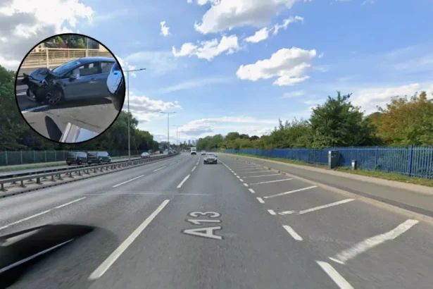 Speeding Ford Fiesta Collides with Car on Newham Way 2026